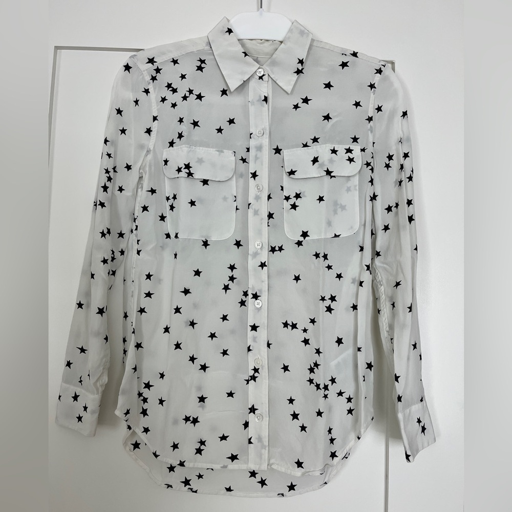 Equipment Silk Star Button Down Shirt